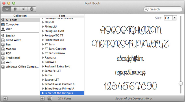 free fonts for macbook pro